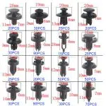 C0001 620Pcs Fastener Clip Car Retainer Clips General Auto Body Fastener Plastic Rivet Push Retainer Bumper Rivet