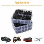C0002 625Pcs Auto Body Clips Auto Fastener & Clip Car Bumper Push Bumper Rivet Door Trim Panel Fastening Clip Plastic