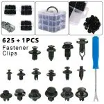 C0002 625Pcs Auto Body Clips Auto Fastener & Clip Car Bumper Push Bumper Rivet Door Trim Panel Fastening Clip Plastic