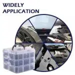 C0002 625Pcs Auto Body Clips Auto Fastener & Clip Car Bumper Push Bumper Rivet Door Trim Panel Fastening Clip Plastic