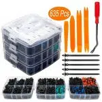 C0003 635Pcs Car Push Retainer Clips&Auto Fasteners Assortment Car Plastic Clips Rivet Bumper Kit Body Clips