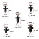 C0003 635Pcs Car Push Retainer Clips&Auto Fasteners Assortment Car Plastic Clips Rivet Bumper Kit Body Clips