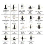 C0005  467Pcs Auto Plastic Fastener Trim Removal Tool Set Rivet Plastic Clips Car Retainer Clips Door Trim Panel Clips