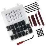 C0005  467Pcs Auto Plastic Fastener Trim Removal Tool Set Rivet Plastic Clips Car Retainer Clips Door Trim Panel Clips