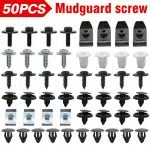 C0008 50Pcs for Toyota Lexus Under Engine Cover Clips Underbody Mudguard Shield Screws Auto Clip  Auto Fastener & Clip