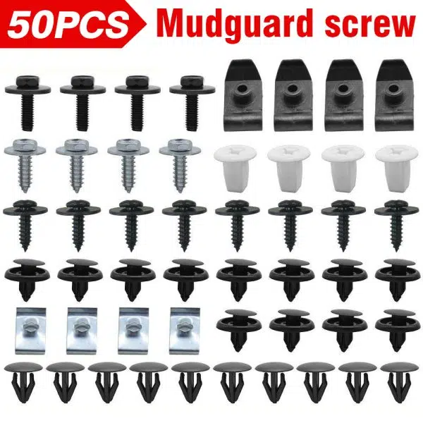 C0008 50Pcs for Toyota Lexus Under Engine Cover Clips Underbody Mudguard Shield Screws Auto Clip  Auto Fastener & Clip