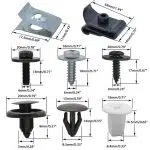 C0008 50Pcs for Toyota Lexus Under Engine Cover Clips Underbody Mudguard Shield Screws Auto Clip  Auto Fastener & Clip