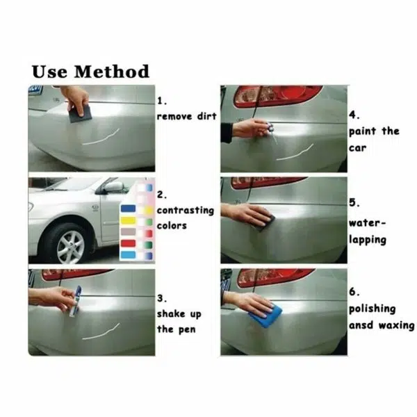 C0375 B Car Repair Pen Scratch Repair Tool Touch up Paint Coat Clear Coat Waterproof Fast Condensation Repair Your Car Damage