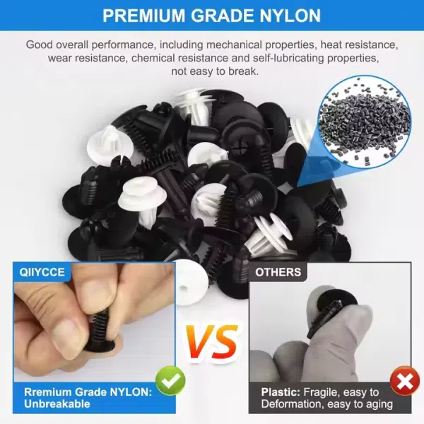 C0982 120Pcs Car Clips 6 Sizes of Car Body Fixed Clip Bumpers and Replacement Parts of Fenders Are Applicable to Most Models