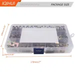 C1101 110pcs U Nut Clips #6/8/10/12 Universal Car U-Clips Fasteners Assortment Kit Replacement Bumper Dash Door Panel Interior Trim