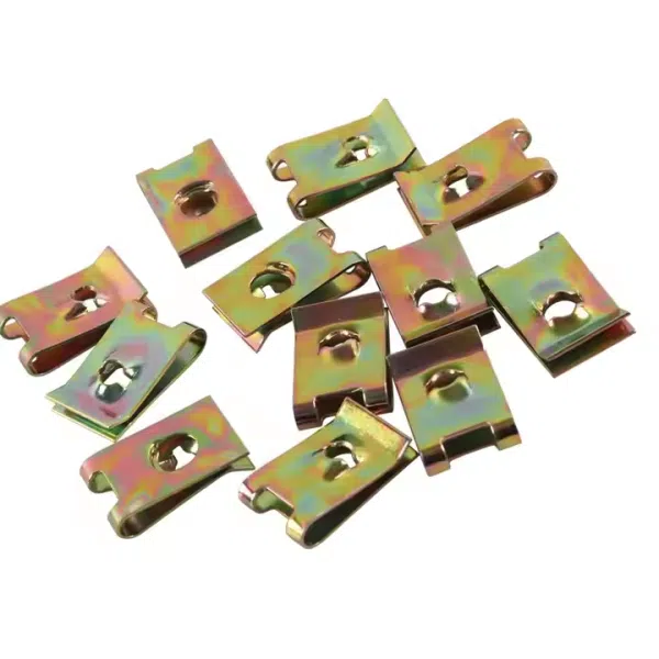 C1101 110pcs U Nut Clips #6/8/10/12 Universal Car U-Clips Fasteners Assortment Kit Replacement Bumper Dash Door Panel Interior Trim