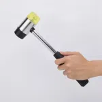 T170 Rubber Mallet Hammer Tool 20-45mm Non Marring Hammer Tapping Block Vinyl Plank Flooring Mallet Rubber Hammer Soft Mallet