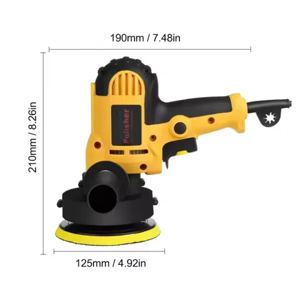 T217 Electric Polishing Machine Stepless Speed Adjustable Car Polisher Auto Polishing Machine High Efficiency Waxing Tools