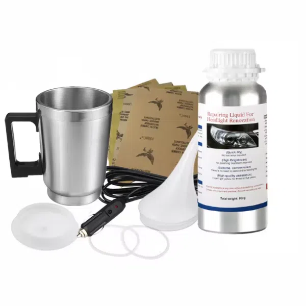 C0411 Headlight Polisher Car Renovator Headlights Polishing Liquid Polymer Chemical Polishing Car Headlight Restoration Kit