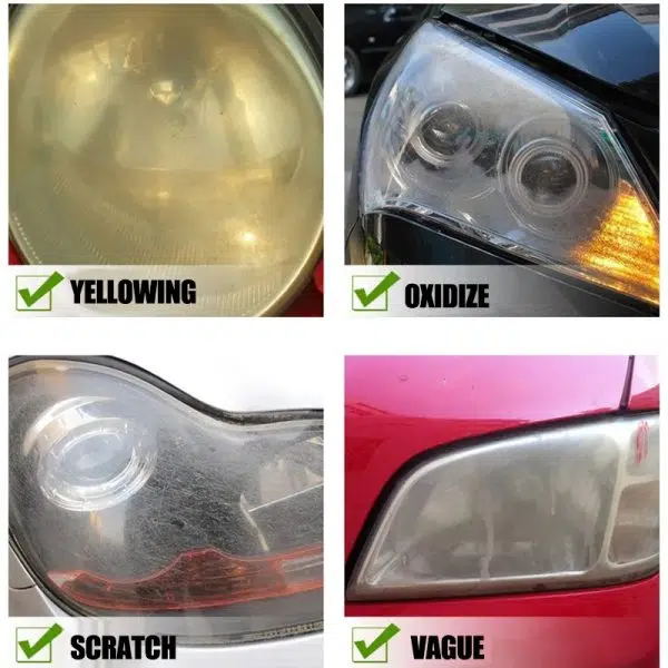 HH0006 Car Headlight Repair Paste/headlight Refurbishment Cleaner Remove Yellow Stains/headlight Repair Fluid
