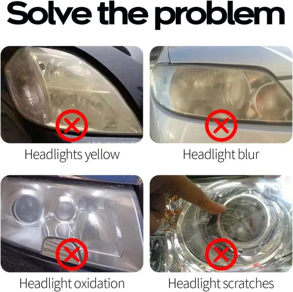 HH0006 Car Headlight Repair Paste/headlight Refurbishment Cleaner Remove Yellow Stains/headlight Repair Fluid