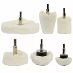 6pcs Polishing Wheel Drill Pads Set Buffing Mop Car Alloys Attachment Cotton Wheel Polishing Pad
