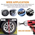 6pcs Polishing Wheel Drill Pads Set Buffing Mop Car Alloys Attachment Cotton Wheel Polishing Pad