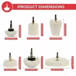6pcs Polishing Wheel Drill Pads Set Buffing Mop Car Alloys Attachment Cotton Wheel Polishing Pad