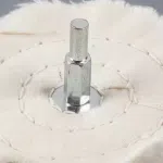 6pcs Polishing Wheel Drill Pads Set Buffing Mop Car Alloys Attachment Cotton Wheel Polishing Pad