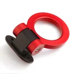 Red Car Ring Track Racing Style Tow Hook Look Decoration Accessories Universal