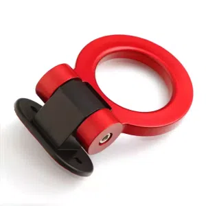 Red Car Ring Track Racing Style Tow Hook Look Decoration Accessories Universal