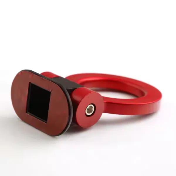 Red Car Ring Track Racing Style Tow Hook Look Decoration Accessories Universal
