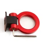 Red Car Ring Track Racing Style Tow Hook Look Decoration Accessories Universal