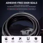 20ft U-Shape Car Door Edge Guard Molding Trim Rubber Edge Strip Seal Protector