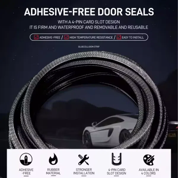 20ft U-Shape Car Door Edge Guard Molding Trim Rubber Edge Strip Seal Protector