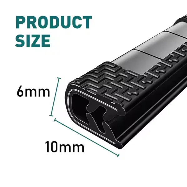 20ft U-Shape Car Door Edge Guard Molding Trim Rubber Edge Strip Seal Protector