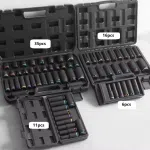 1/2 Inch Pneumatic Thick Wall Heavy Duty Sleeve with Color Ring air Gun Extended Tire Sleeve Auto Repair Tools