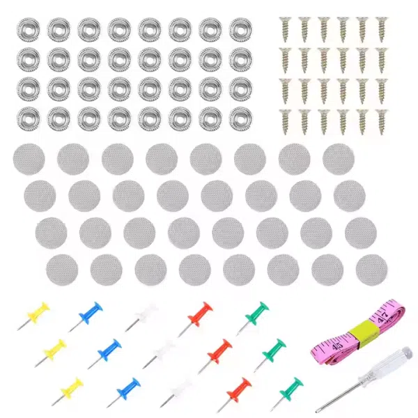 60/65/70pcs Car Roof Repair Rivets Button Universal Auto Ceiling Snap Rivet Headliner Repair Buckle Kit  With Installation Tool