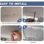 60/65/70pcs Car Roof Repair Rivets Button Universal Auto Ceiling Snap Rivet Headliner Repair Buckle Kit  With Installation Tool