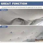 60/65/70pcs Car Roof Repair Rivets Button Universal Auto Ceiling Snap Rivet Headliner Repair Buckle Kit  With Installation Tool