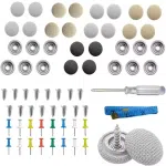 60/65/70pcs Car Roof Repair Rivets Button Universal Auto Ceiling Snap Rivet Headliner Repair Buckle Kit  With Installation Tool